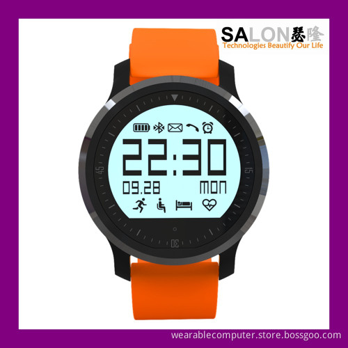 2016 Rugged IP67 Waterproof Heartrate Monitor Bluetooth4.0 Round Smart Watch